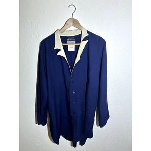 RARE Yohji Yamamoto the‎ 24th collection Unisex 100% Laine Wool navy coat